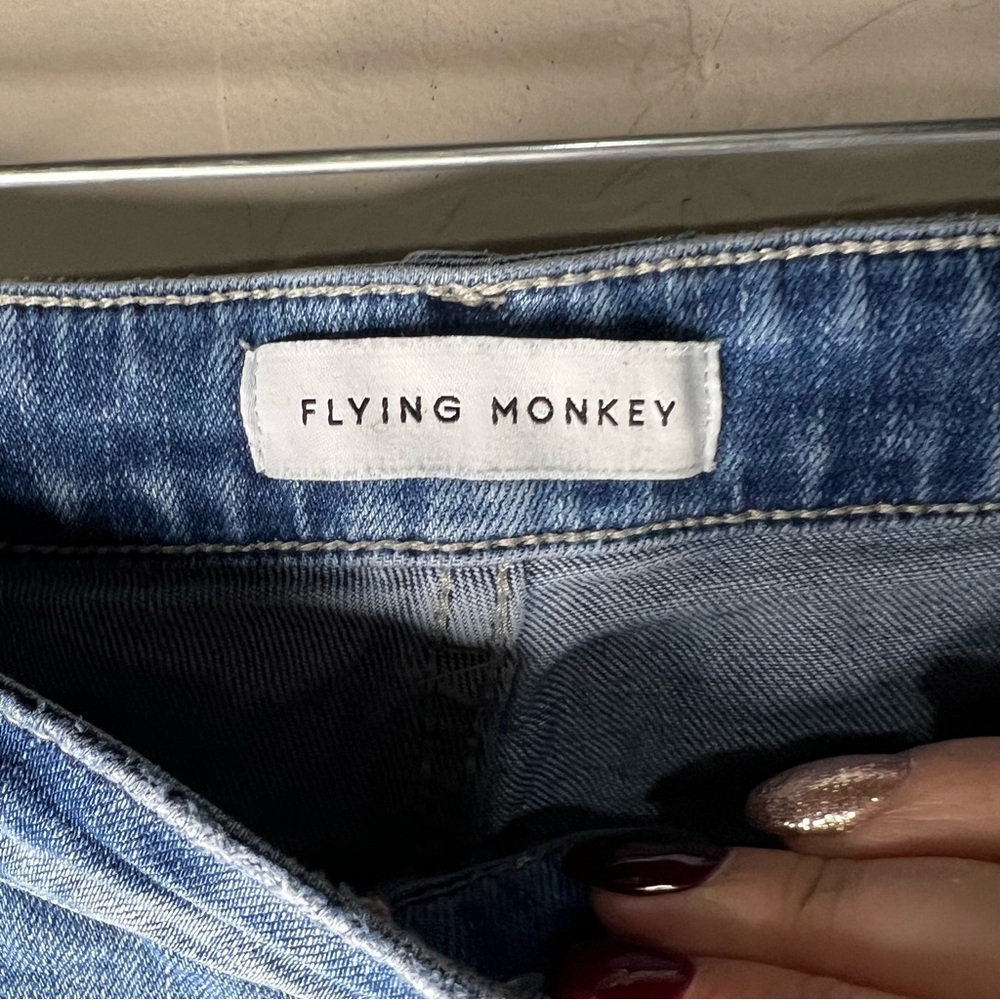 Flying Monkey Light Blue Wide Leg Jeans - Picture 9 of 14